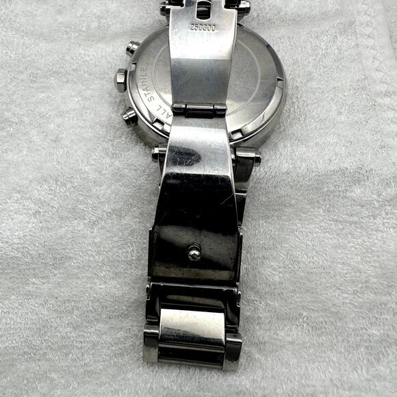 Michael Kors MK5353 Silver-Tone Crystal Bezel Chronograph Quartz Watch